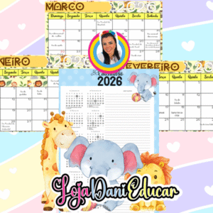 Calendários Safari 2026