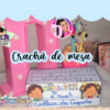 Crachá de mesa retangular ABC