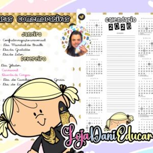 Calendários Gold 2026