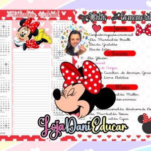 Calendários Minie 2026