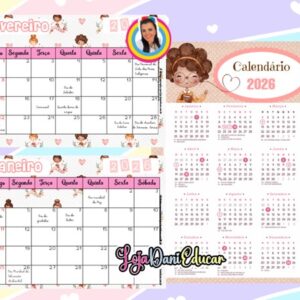 Calendários Querida Professora 2026