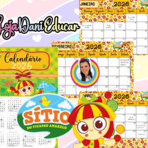 Calendários Sitio do Pica Pau Amarelo 2026