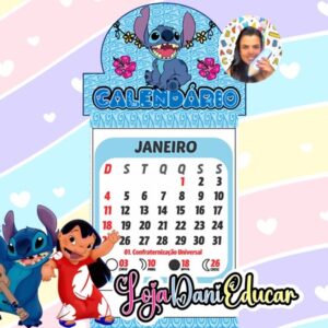 Calendários de Parede Lilo e Stich 2026