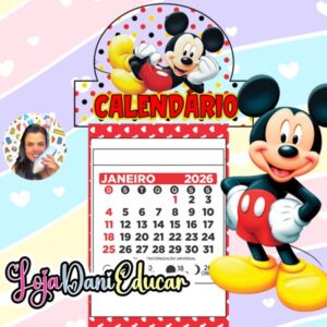 Calendários de Parede Mickey 2026