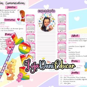 Calendários ursinhos carinhosos 2026