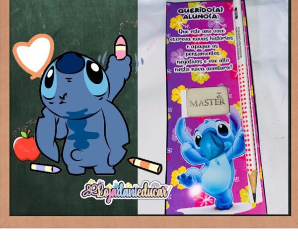 Lembrancinha Volta as aulas Stich