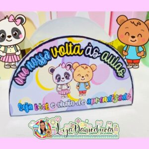 Lembrancinha Volta as aulas Porta Bombom