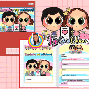 Etiquetas e capas caderno kids 2026