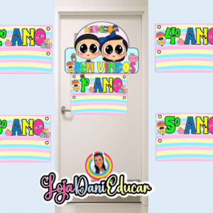 Placa de Porta Kids 2026