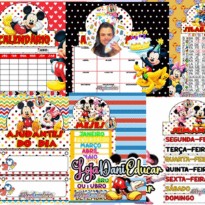 Kit Sala de aula Turma do Mickey