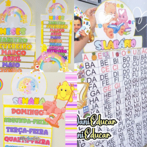 Kit Sala de aula Ursinhos Carinhosos