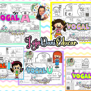 Kit Vogais para Caderno
