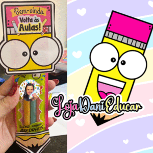 Lembrancinha Lápis Volta as Aulas