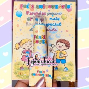 Lembrancinha Aniversariantes Bolha Sabão