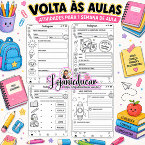 Atividades Volta as Aulas Divertidas