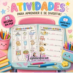 Atividades com Letra Cursiva de Alfabetização
