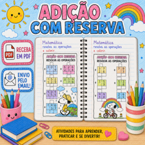 Continhas de Adição com Reserva Dezenas e Centenas