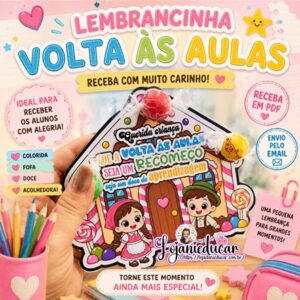 Lembrancinha Vota às Aulas João e Maria