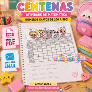 Tabelas com Centenas 100 ao 999